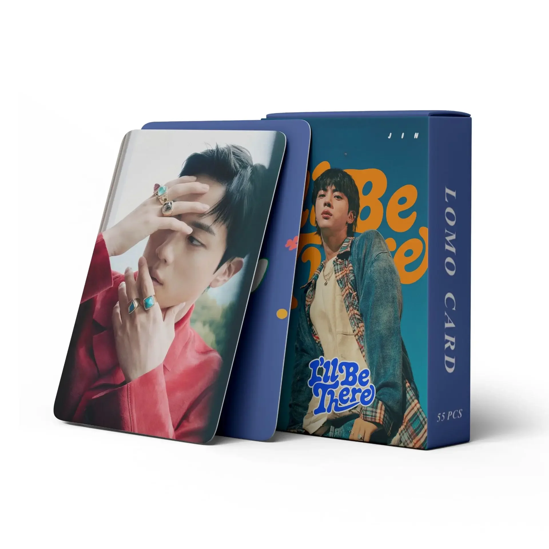 Kpop nuevo 55 unids/set álbum HAPPY Lomo tarjetas JIN tarjetas fotográficas láser postales para colección de Fans regalo