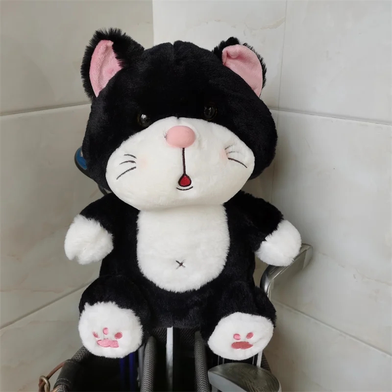 Black Cat golf wood headcovergreat plush 460cc driver fairway wood head cover Drop shipping