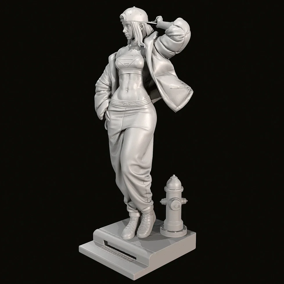 A altura do homem 38mm 50mm 75mm kits de modelo de resina incolor e automontada (impressão 3D) TD-7063/3D