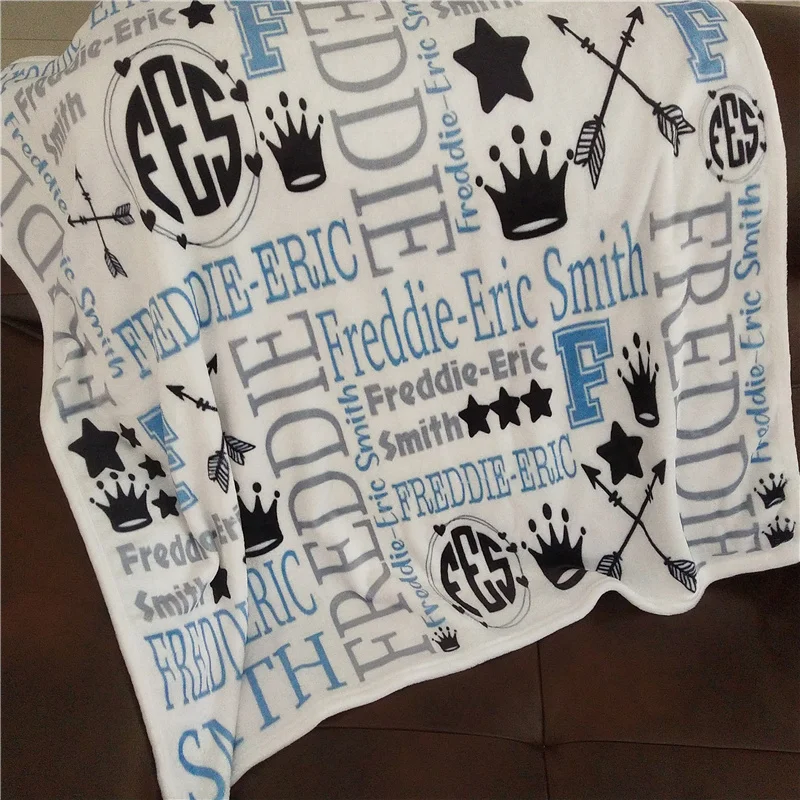 Name Personalisierte Baby Decke Windeln Baby Bettwäsche Blatt Tier Custom Neugeborenen Geschenk Baby Decke Jahrestag Geburtstag Geschenk