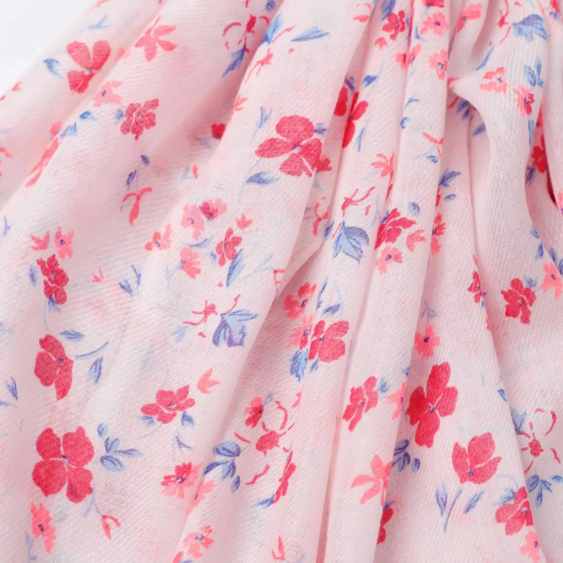 2024 Fashion Spring Flower Marigold Print Tassel Scarf Shawls Long Floral Pattern Scarves Hijab Wrap