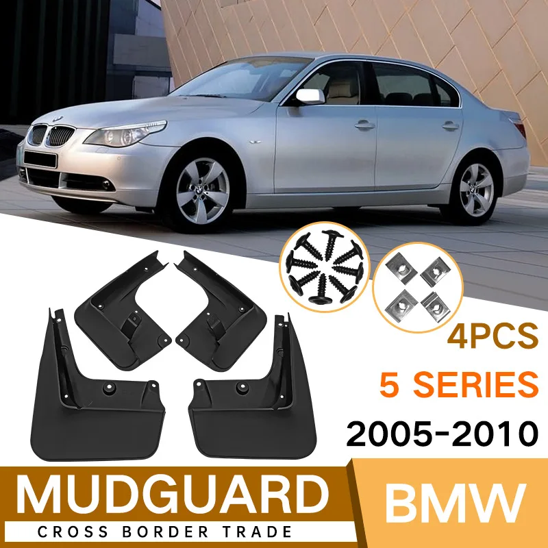 

For BMW 5 Series 2005-2010 Car Molded Mud Flaps Splash Guards Mudguards Front Rear Styling Front Rear Car Accessories