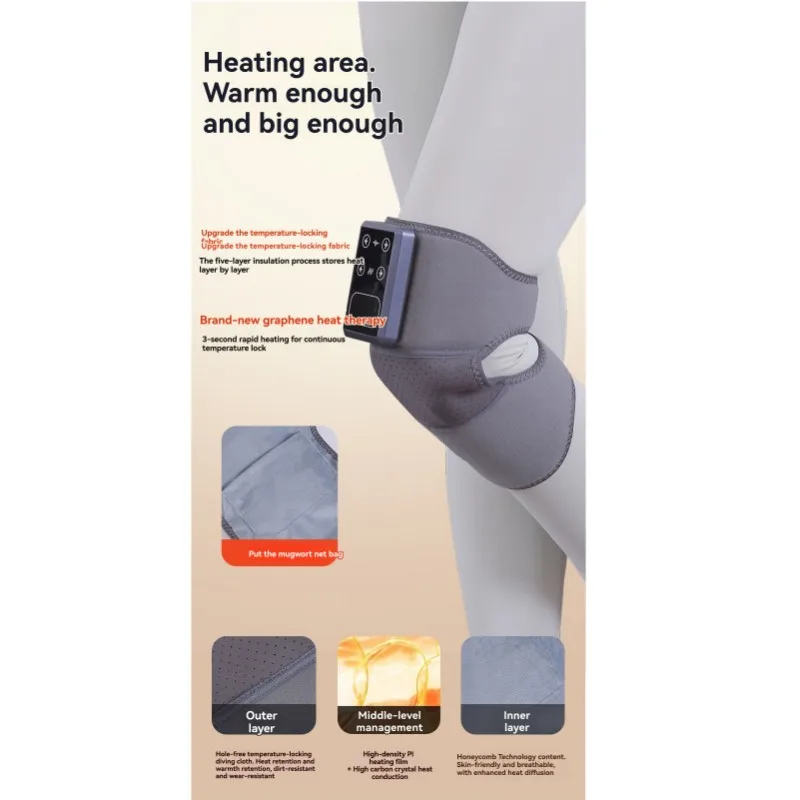 A83G-Self-Heating Knee Pads For Joint Pain, Electric Heating For Cold Legs And Knee Massagers, Warmth Therapy