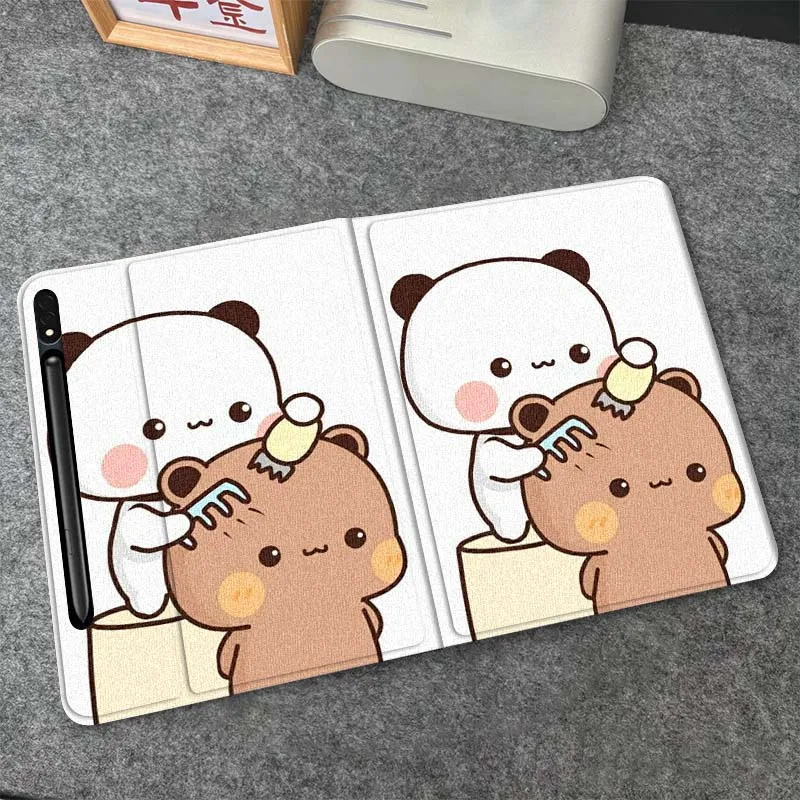 

Cartoon Cute Bear Duck For Samsung Galaxy Tab S6 S7 S8 S9 S10 FE Plus Lite Soft Flexible Support Tablet Case Gift