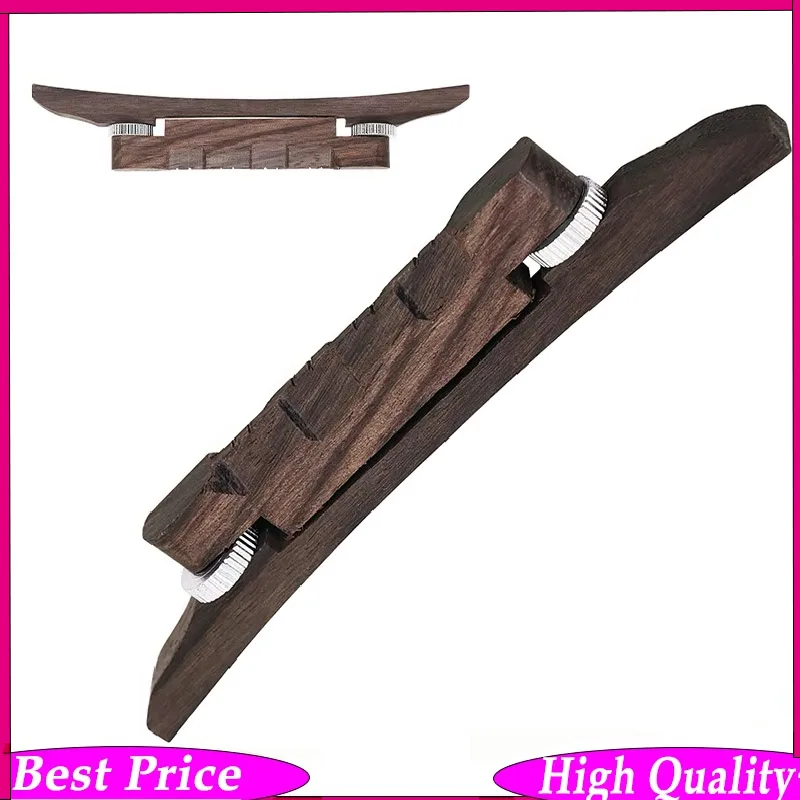 Premium Adjustable  Mandolin Bridge Handcrafted Rosewood Mandolin Bridge Clear Grain Musical Accessory & Parts for Mandolin