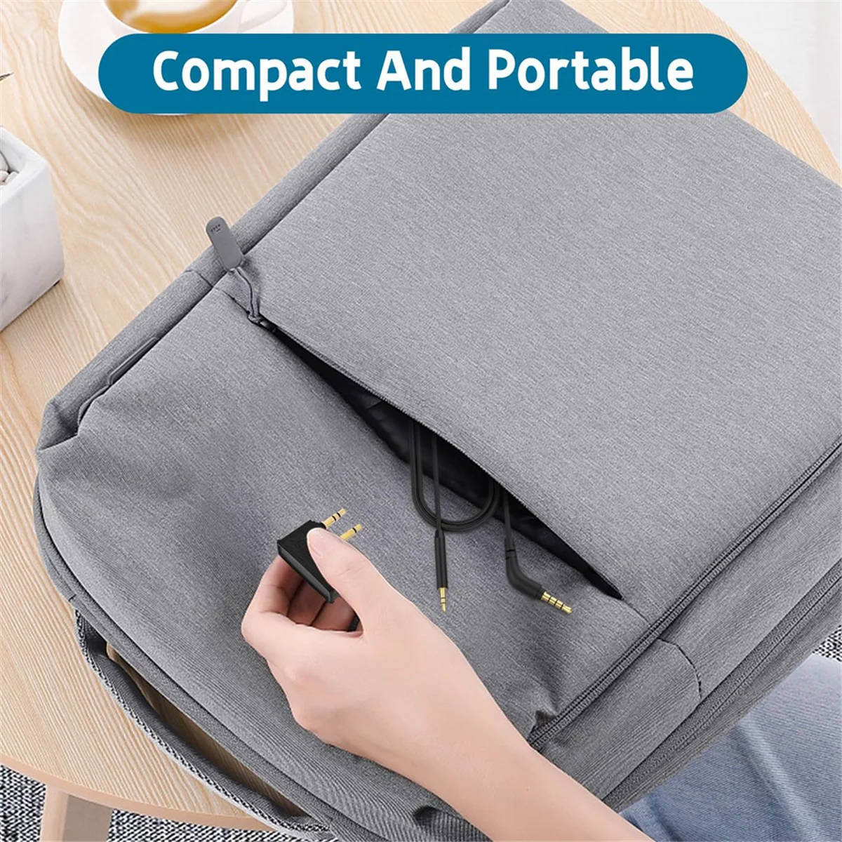 A06K Flight Headphone Adapter 3.5 Mono Plug to 2X3.5 Plugs Compatible with QC45 QC35 QC3 QC25 QC20 Headphone Airline Adapter