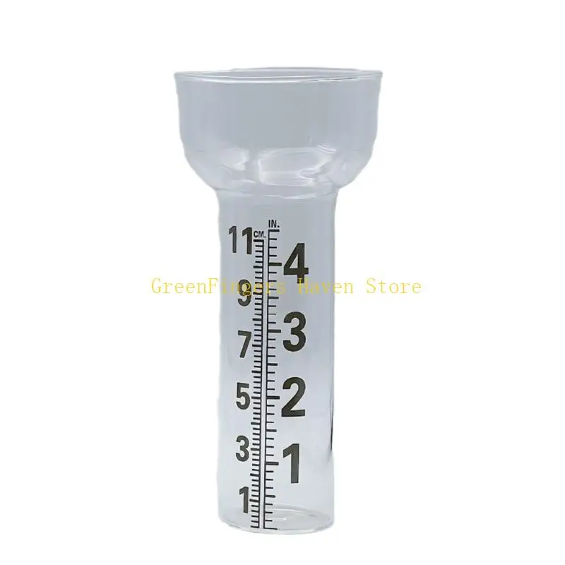 F68D Scratch Resistant Outdoor Precipitation Collector Glass Tube for Garden Yard