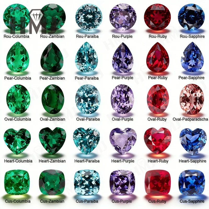 

Lab Grown Gemstone 0.5ct-5ct Various Shapes Colors Sizes DIY Jewelry Making Materials With AGL Certificate Custom Jewelry Ring