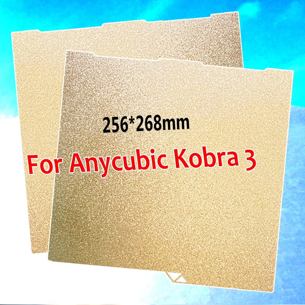 

Textured Build Plate Kobra 3 Combo PEI Sheet Spring Steel Double Sided Powder Coated Sheet PEI for Anycubic Kobra 3 Heated Bed