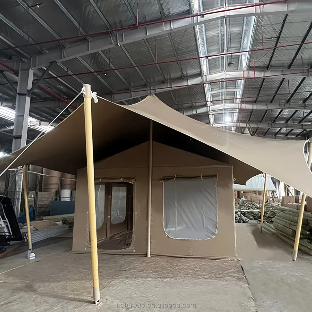 Large 1680D Rainproof Canopy Tent 7x10m with Square Steel Frame Outdoor Shelter House Design for Hotel Backyard Events