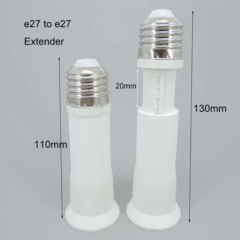 11cm to 13cm E27 to E27 Lengthen Screw Lamp Base Lamp extend Telescopic extension Holder Converter LED Light Socket Adapter