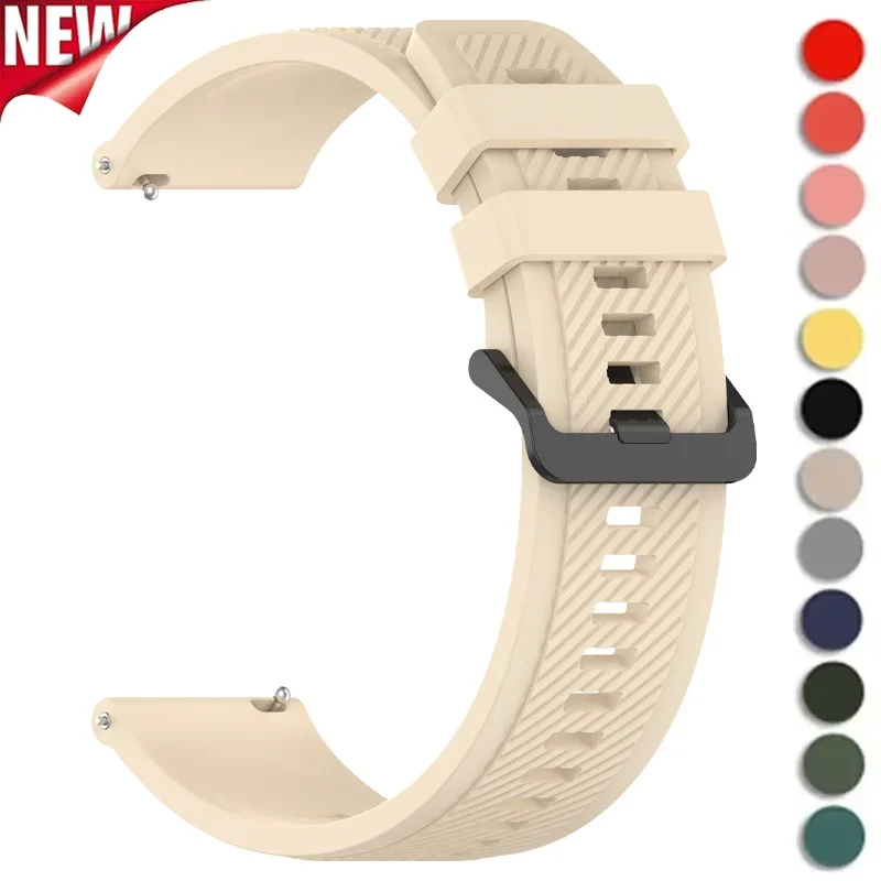 22 مللي متر 20 مللي متر سيليكون الفرقة لساعة هواوي GT5 4 3/GT5 Pro 46mm سوار لساعة سامسونج جالاكسي 7 5 برو 6/4 حزام كلاسيكي #1