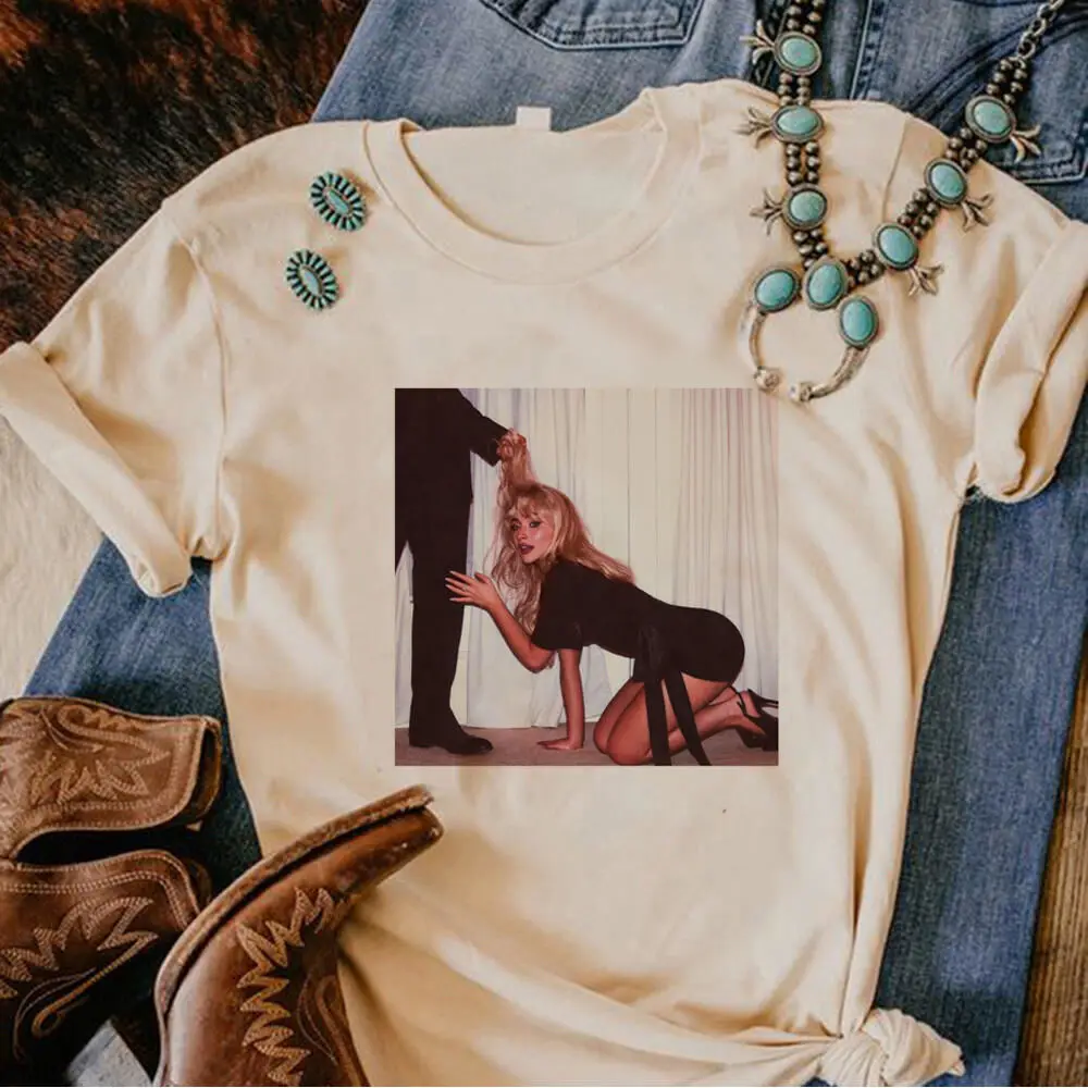 Sabrina Carpenter top tees teen Graphic streetwear 80s Retro Classic shirt Colorful Trendy Classic 2000s Retro graphic