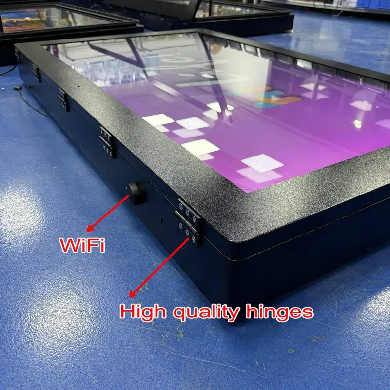 2026 Outdoor 65 Inch 4K High Brightness 2000nits Horizontal Screen Wall Mounted Waterproof TV Set Customized With RF Signal Inp