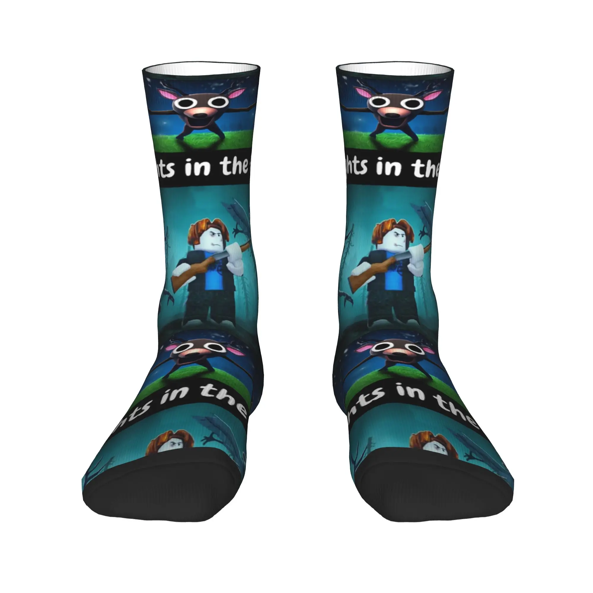 99 ليال في الغابة جوارب عيد ميلاد جوارب بأشكال مضحكة الرجال الجوارب المريحة الربيع سكيت نمط عدم الانزلاق الجوارب هدية