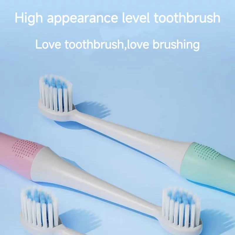 Small Brush Head Children's Toothbrush Ultra-Fine Soft Toothbrush 3-6 Years Baby Toothbrush Non-Slip Brush Handle Tongue Brush