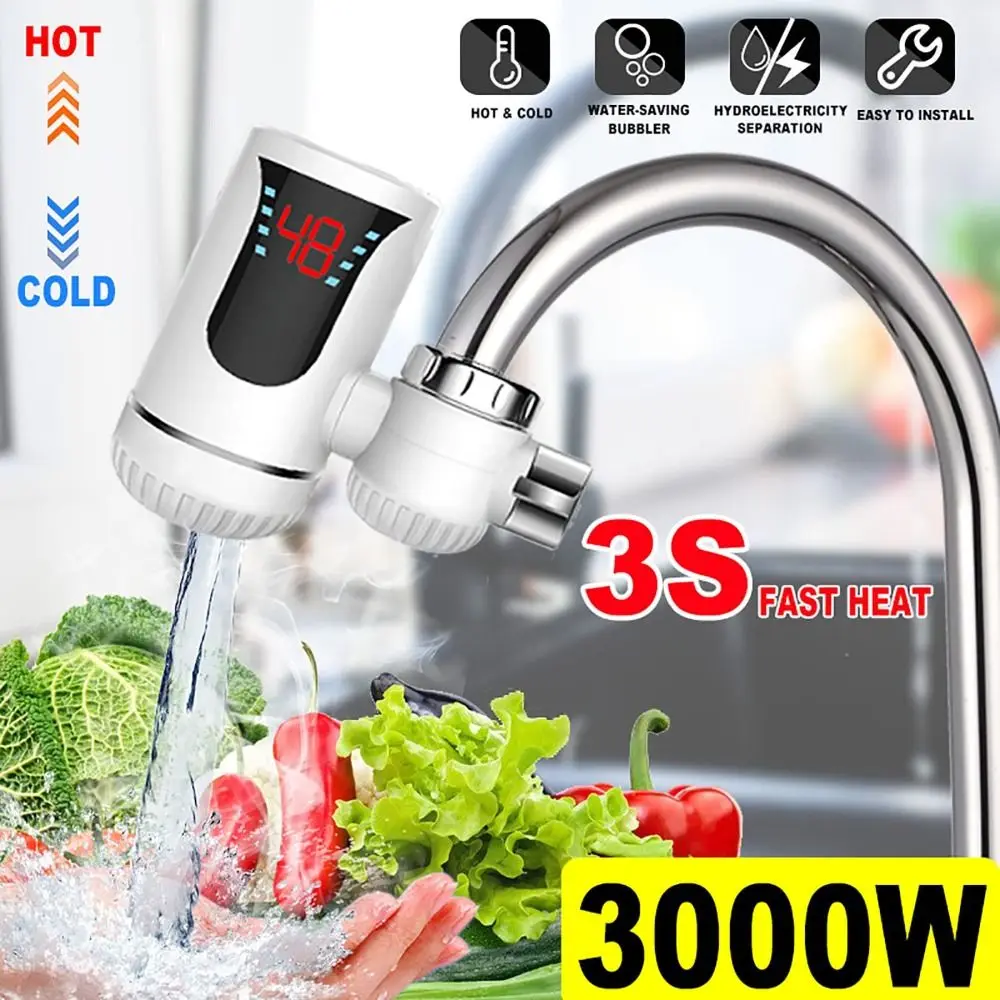 3000w-パワーインスタント電気温水器急速加熱デジタルディスプレイタンクレス給湯器回転可能なタップ-led-ディスプレイ