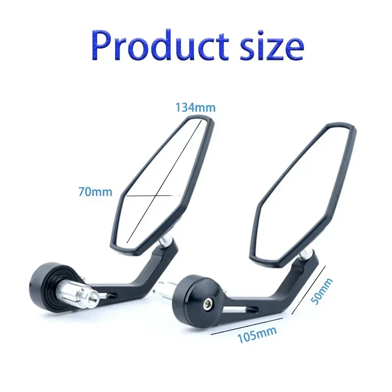 

Anti-Vibration 7/8" Motorcycle Mirrors – Lightweight Aluminum Alloy Universal Fit (Yamaha Compatible)