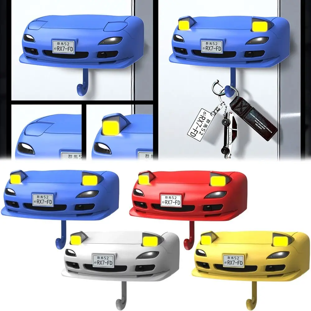 

Creative Light Initial Car Open Headlight Key Holder Sturdy Practical Keychain Holder Wall Mount Key Hangers