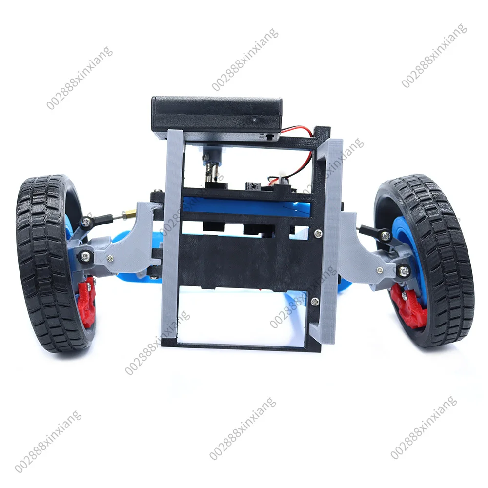 3D Printed MacPherson Suspension System Model Independent Suspension Steering Wheel Differential Shock Absorber Simulation Model