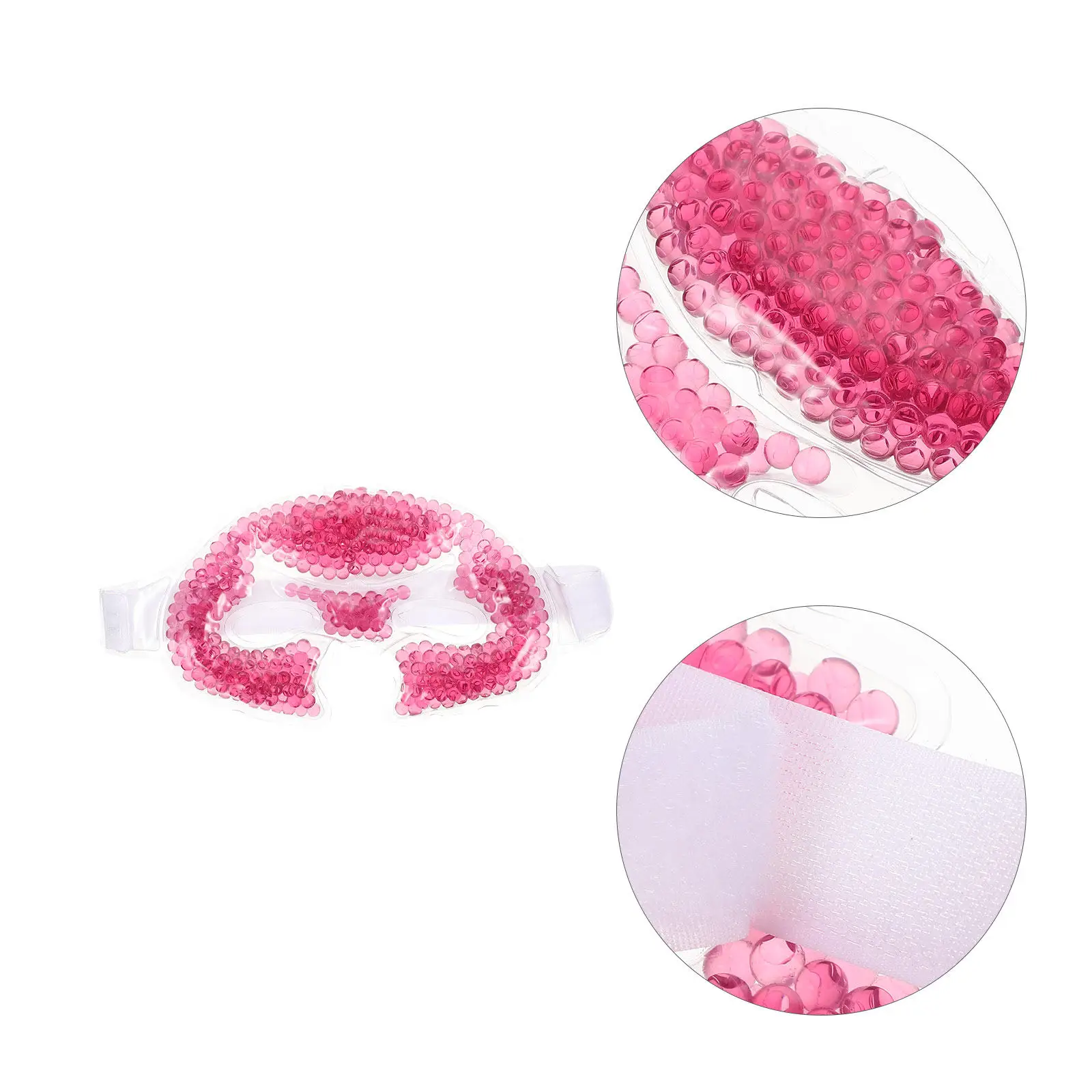 Cold Compress Face Mask Gel Facial Cover with Elastic Strap for Forehead to Half Face Coverage Sleeping Relaxation Beauty Supply