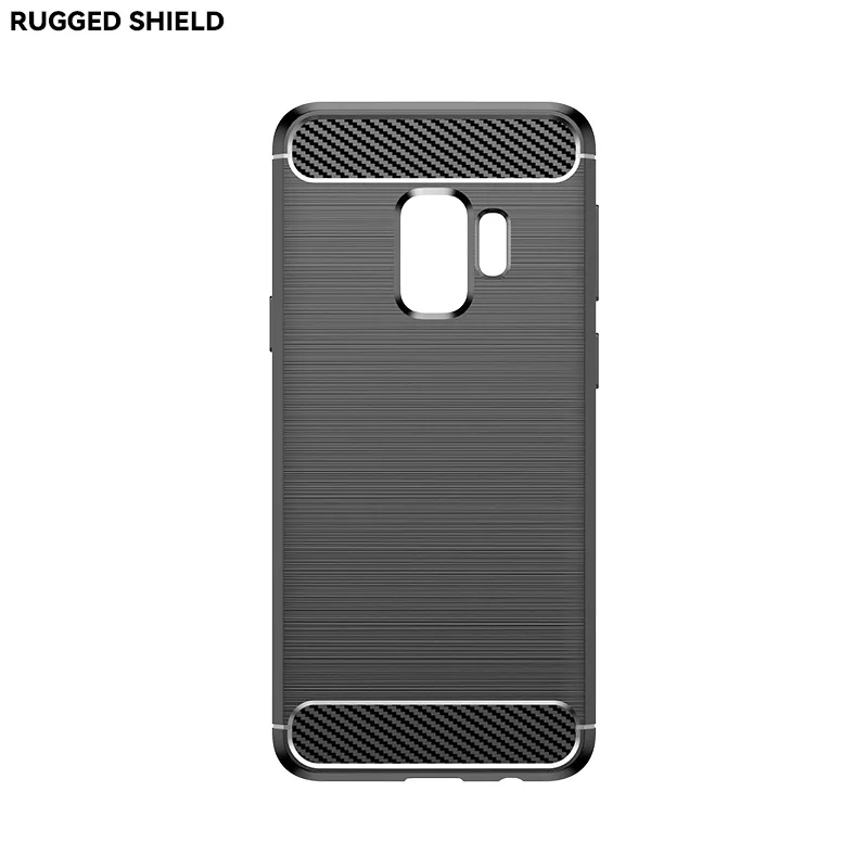 Applicable to SamsungGalaxyS9Mobile Phone SamsungS9Brushed Carbon Fiber Protective Cover Drop-Resistant Soft Shell One Piece Dro