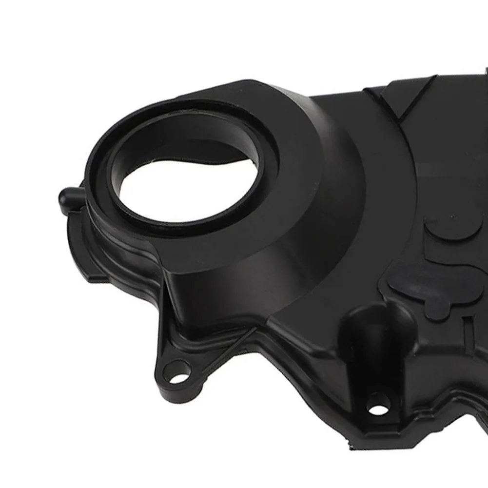 

Engine Repair Black Timing Belt Cover Crankshaft Shield OE Spec Fit Single Piece Design Mounting Points Included