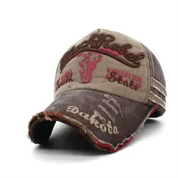 Gorra de béisbol de tela vaquera para hombre y mujer, gorro con estampado de letras, estilo Retro, Hip Hop, para otoño e invierno, 1 unidad