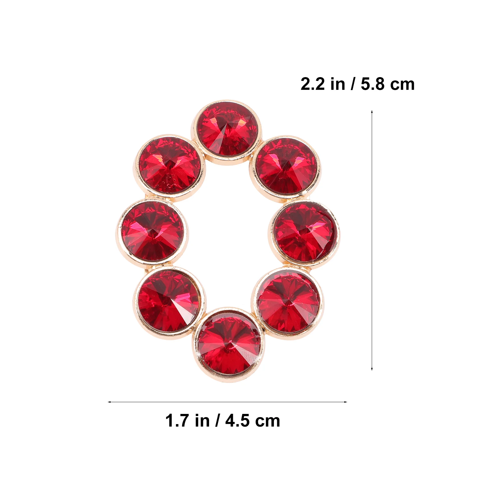 

2 Pcs Rhinestone Shoe Clips Crystal Decorative Buckles for Wedding Women Premium Materials Durable Shoe Accessories