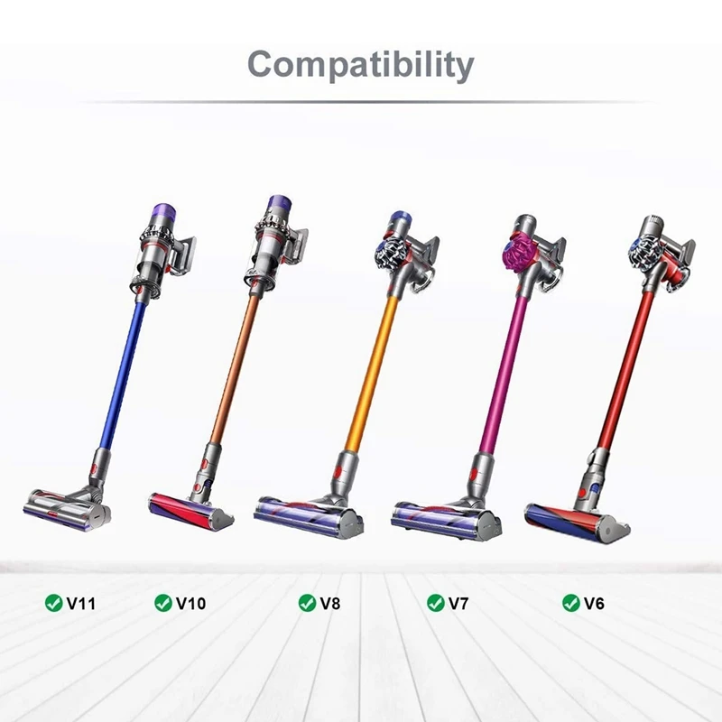 2X Vacuüm Attachment Hond Kat Huisdier Bed Borstel Bruidegom Tool Compatibel Voor Dyson V11 V10 V8 V7 Stofzuiger Accessoires