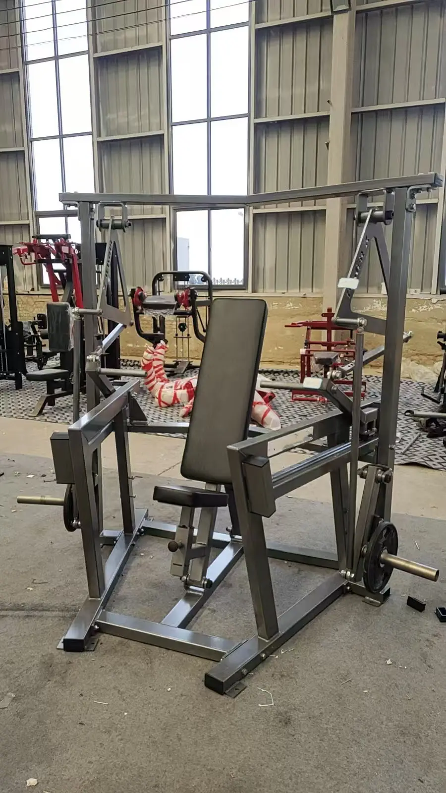 Dual Function Commercial Gym Equipment Seated Smith Machine Row Machine