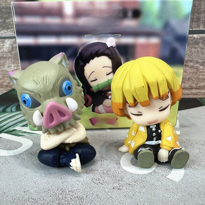 Neu auf Lager: Demon Shoulder To Shoulder Sitzende Pose Blind Box Kawaii Kamado Mini Actionfigur Schreibtischdekoration Geschenke für Fans – Detail 3