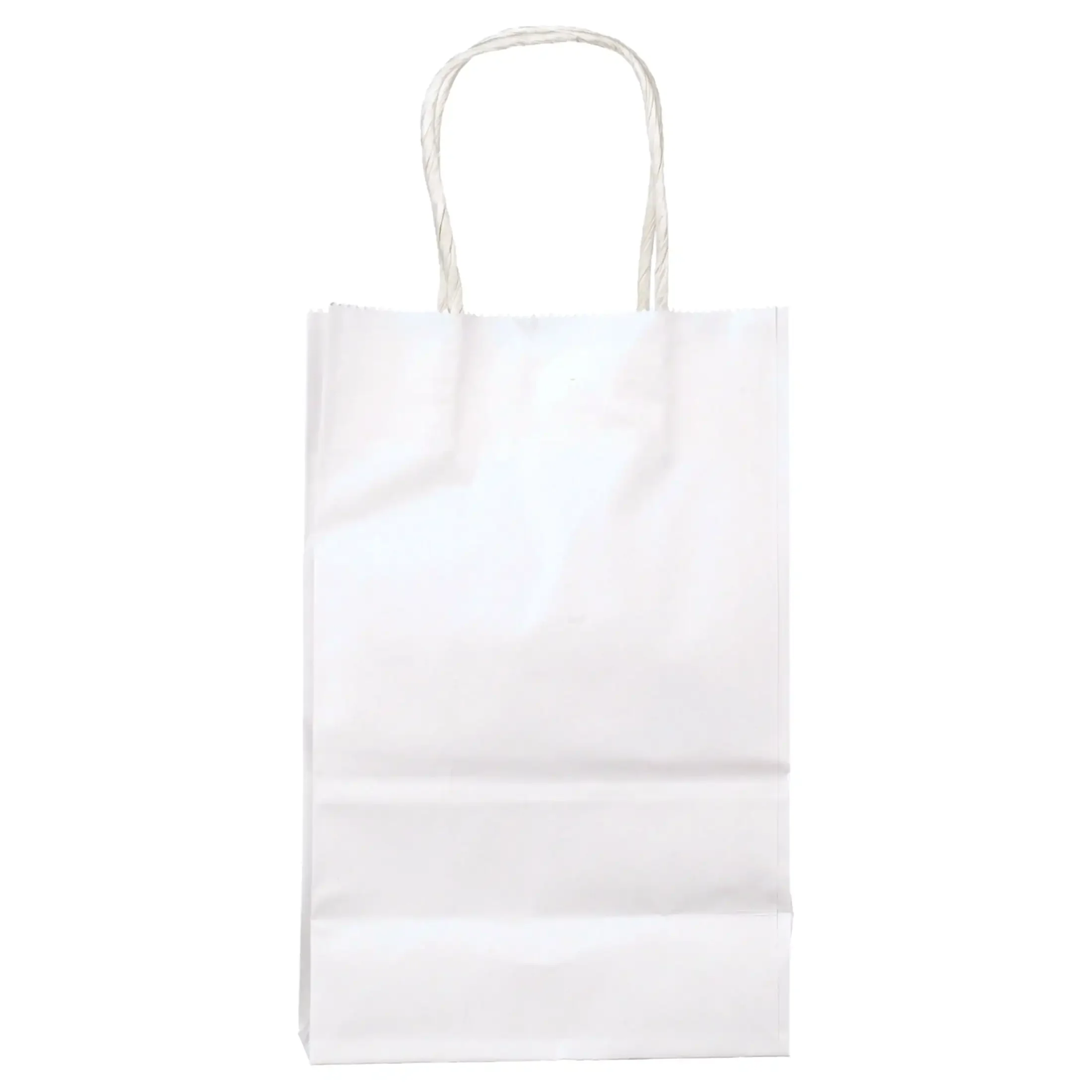 White Kraft Paper Bags, 5.25"x3.5"x8.25", 25ct