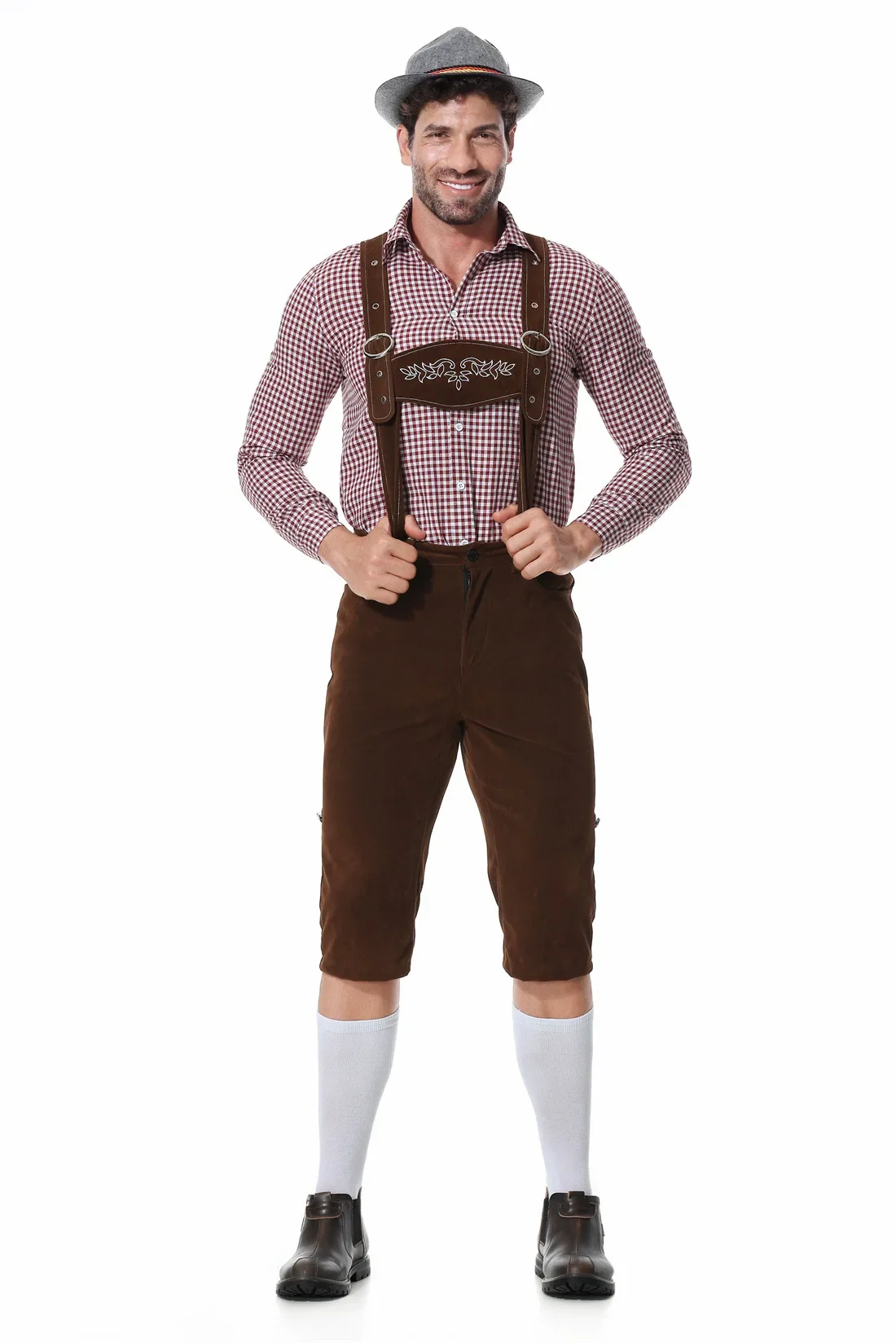 El nuevo traje de cerveza tradicional alemán Oktoberfest Carnival para hombre