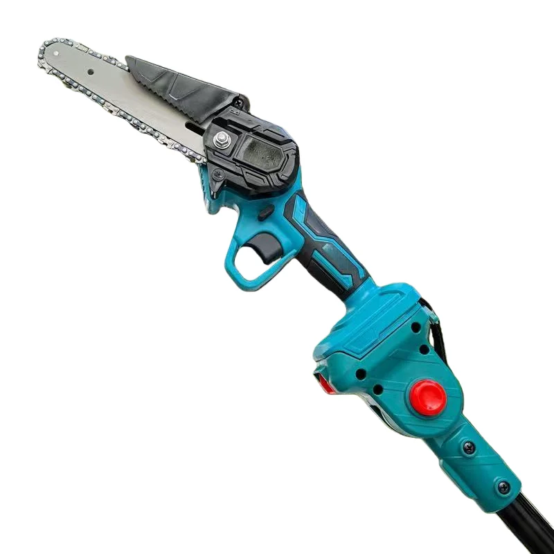 Cordless Tree Pruners with Retractable Handle - Electric Pruning Scissors Long Reach Chain Saw Set for High Branches Cutting