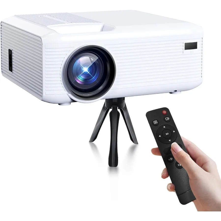 Projector 2025 Upgraded Mini Projector Full HD 1080P Home Theater Video Projector Compatible with HDMI USB Smartphone TV Box La