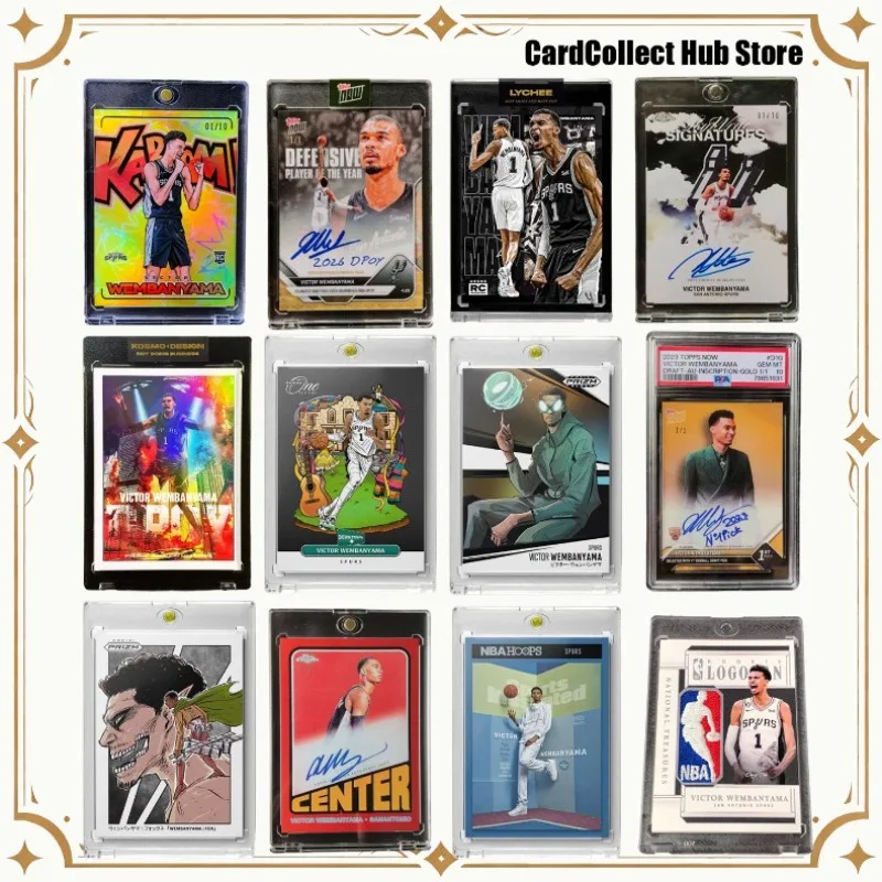 

DIY Handmade Victor Wembanyama NBA Cards Kaboom NOIR Classic Design Replica Collectible Cards for Wemby Fans Collectible Gift