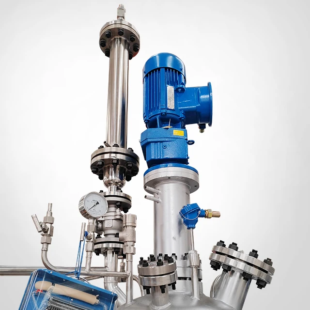 Reattore per cristallizzazione in scala pilota in acciaio inossidabile con rivestimento sottovuoto WHGCM con condensatore e serbatoio di raccolta