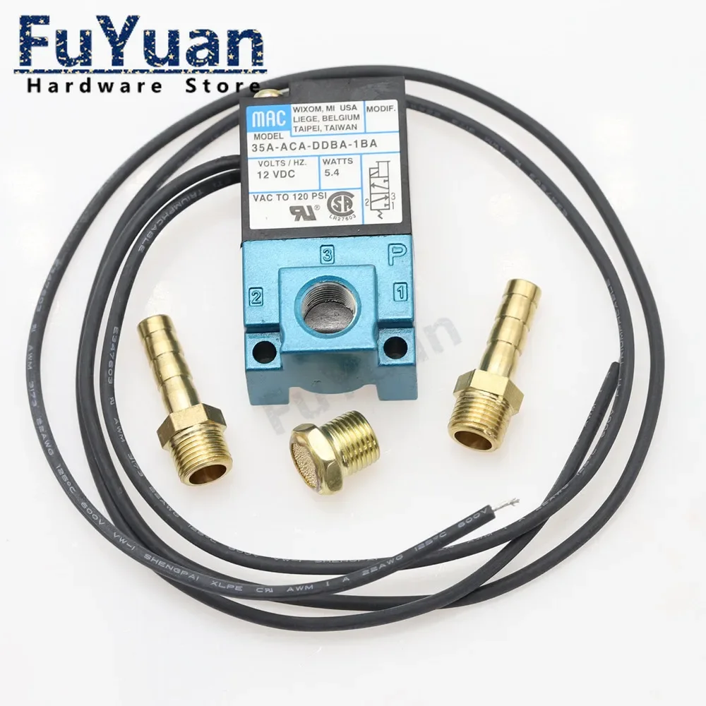 MAC 3 Port Electronic Boost Control Solenoid Valve  35A-ACA-DDBA-1BA With Brass Silencer