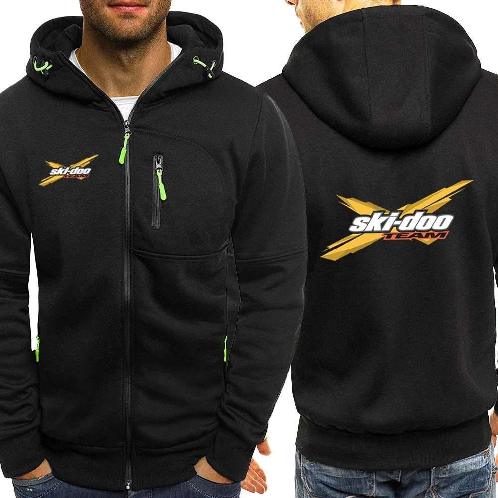 Ski Doo Can-am 2024 Men New Printing Spring and Autumn Casual Hot Sale Three-color Zipper Hooded Classics Versatile Coat Tops