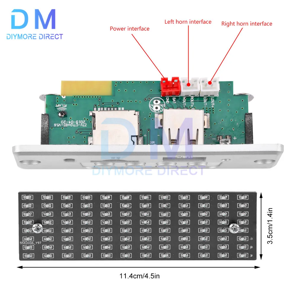 Imagem -04 - Diy Kit Alto-falante Bluetooth Eletrônica Faça Você Mesmo Projeto de Solda Prática Conjunto de Solda Faça Você Mesmo Kit Eletrônico Componente 2*3w Alto-falantes