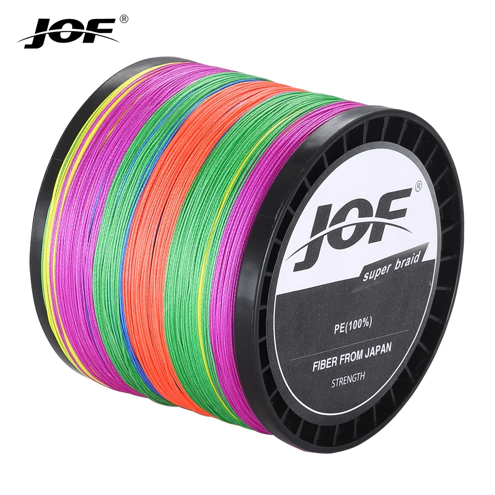 

JOF 8 Strands Braided Fishing Line Multifilament 300M 500M 1000M Carp Fishing Japanese Braided Wire Cord Fishing Accessories Sea