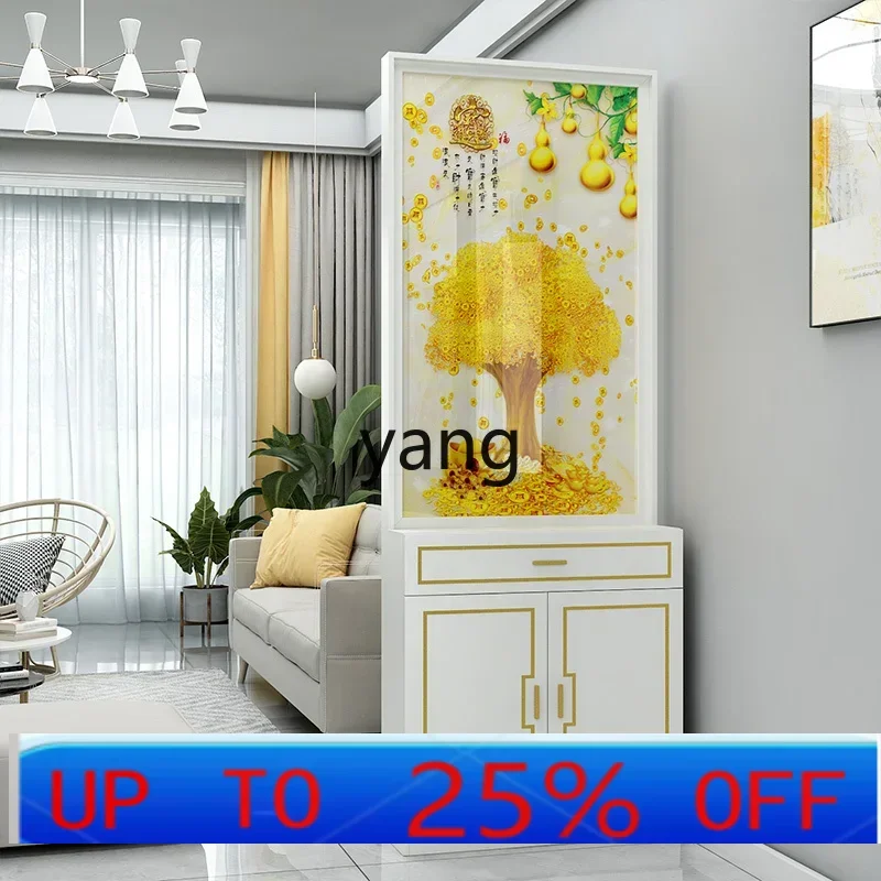 LMM porch cabinet living room partition rack shoe cabinet screen integrated simple wine cabinet