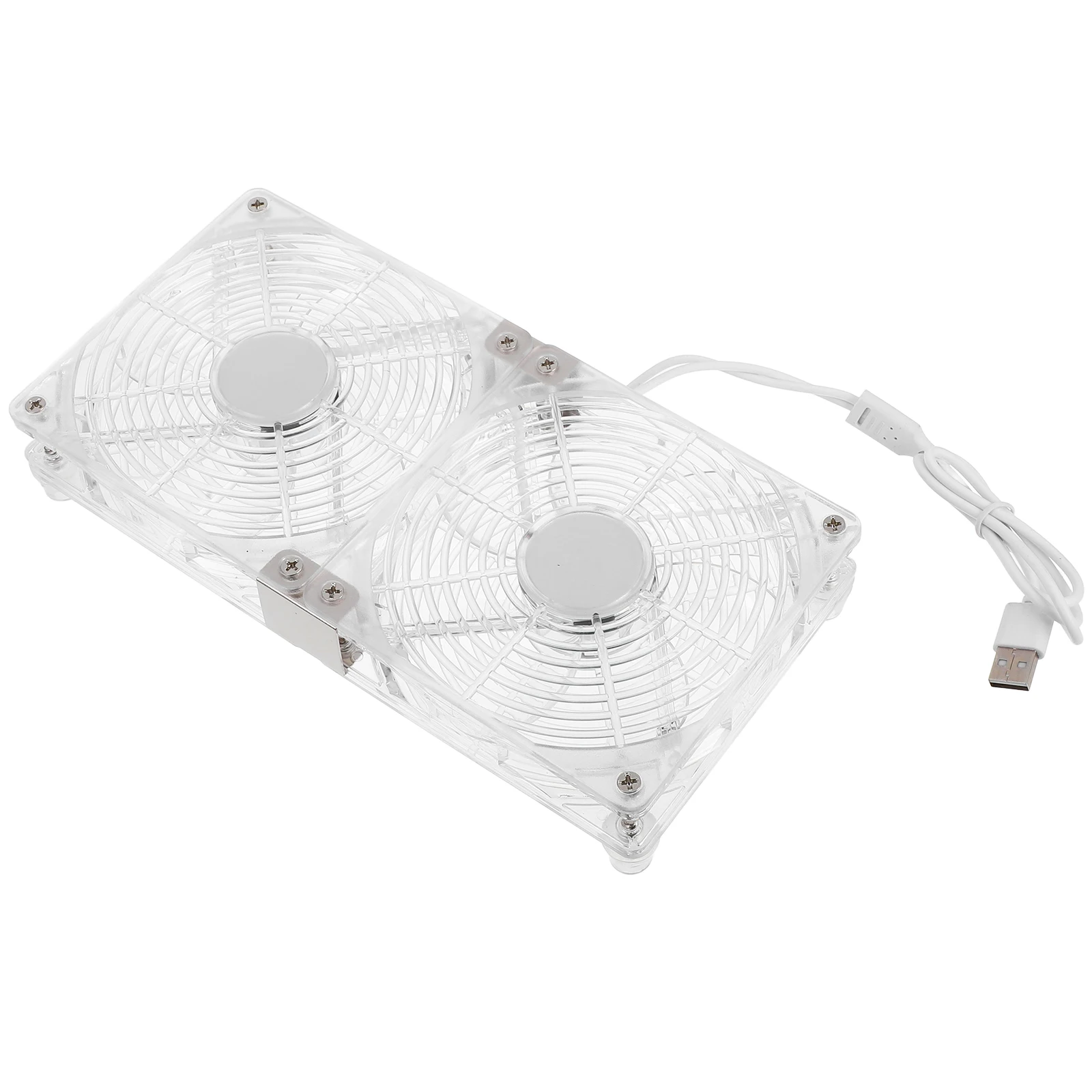 

USB Cooling Fan 12cm Silent for Router Computer Cabinet ABS Reliable Easy Install Laptop Accessories