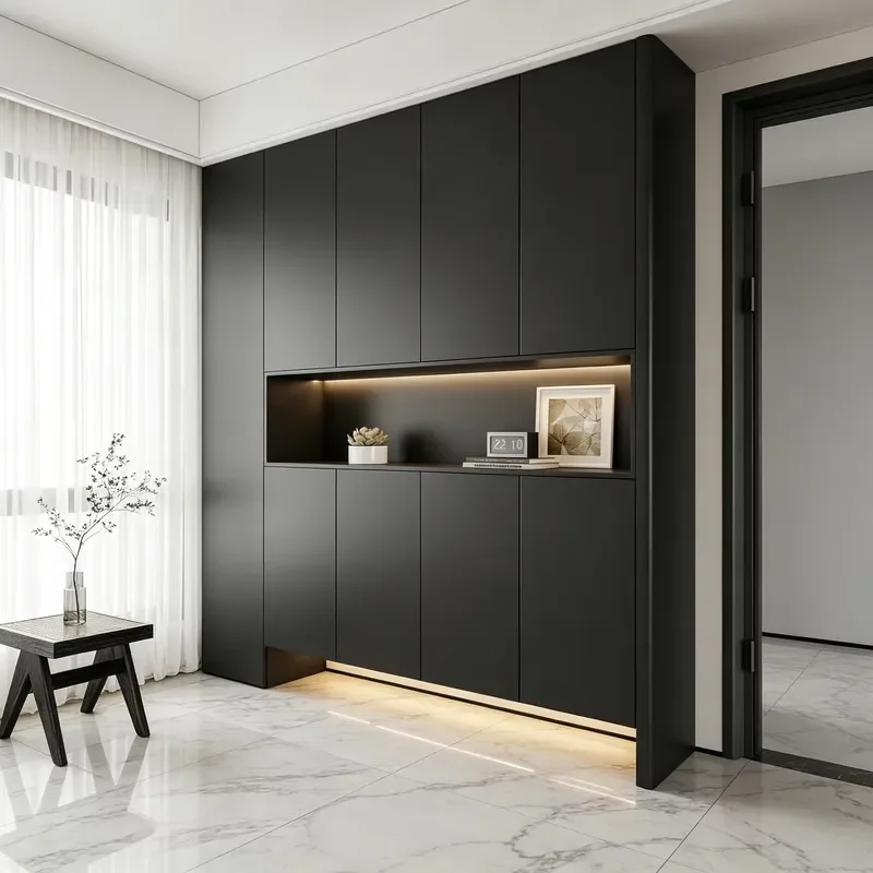 High-quality environmentally friendly custom lockers with drawers, suitable for high-end residential interior projects to