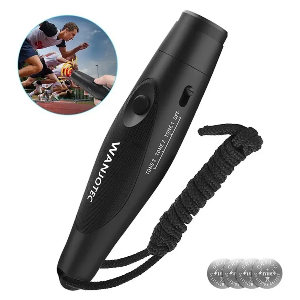 

Electronic Electric Whistle Trisyllabic High Decibel Sports Events Whistle Adjustable Fitness Equipment