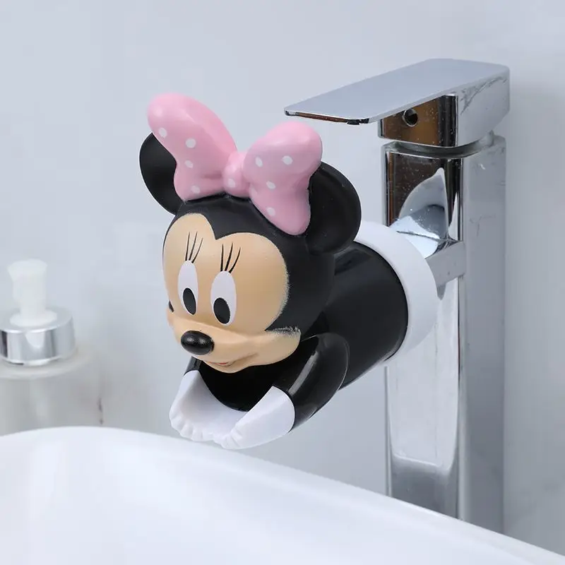 Disney Minnie kreskówka kawaii śliczne przedłużacz do kranu dla dzieci filtr przeciwbryzgowy łazienka kuchnia kran woda prysznic prezent