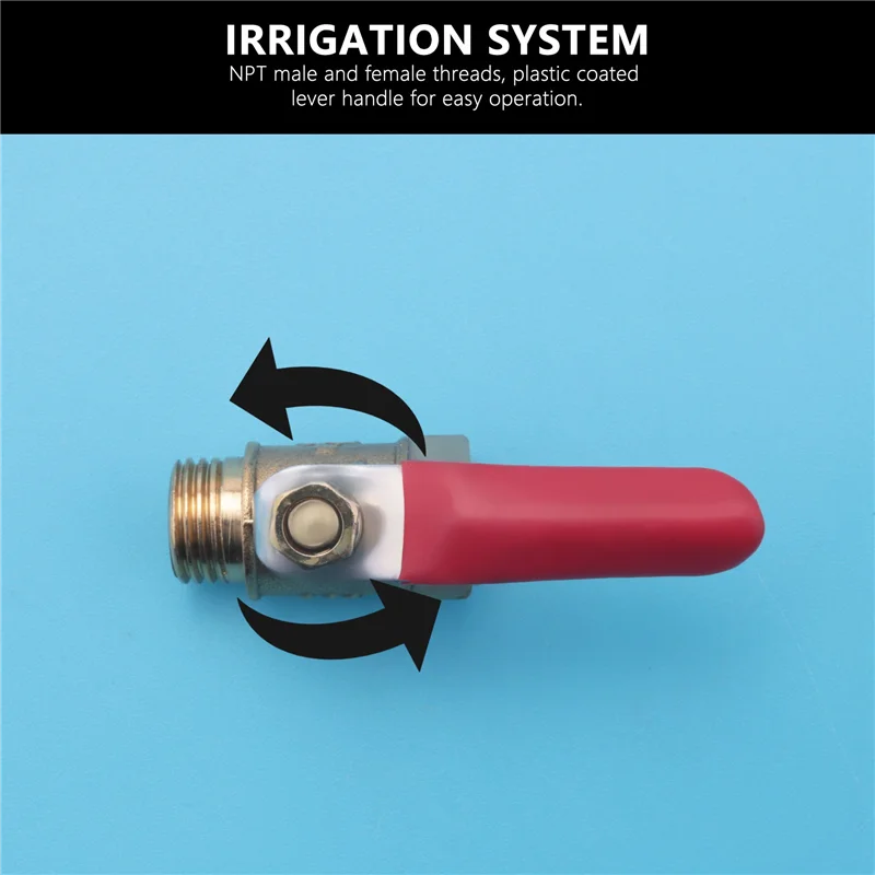 真ちゅう製ボールバルブシャットオフスイッチ、オスおよびメスnptねじパイプ継手、頑丈、1/4 "、8個