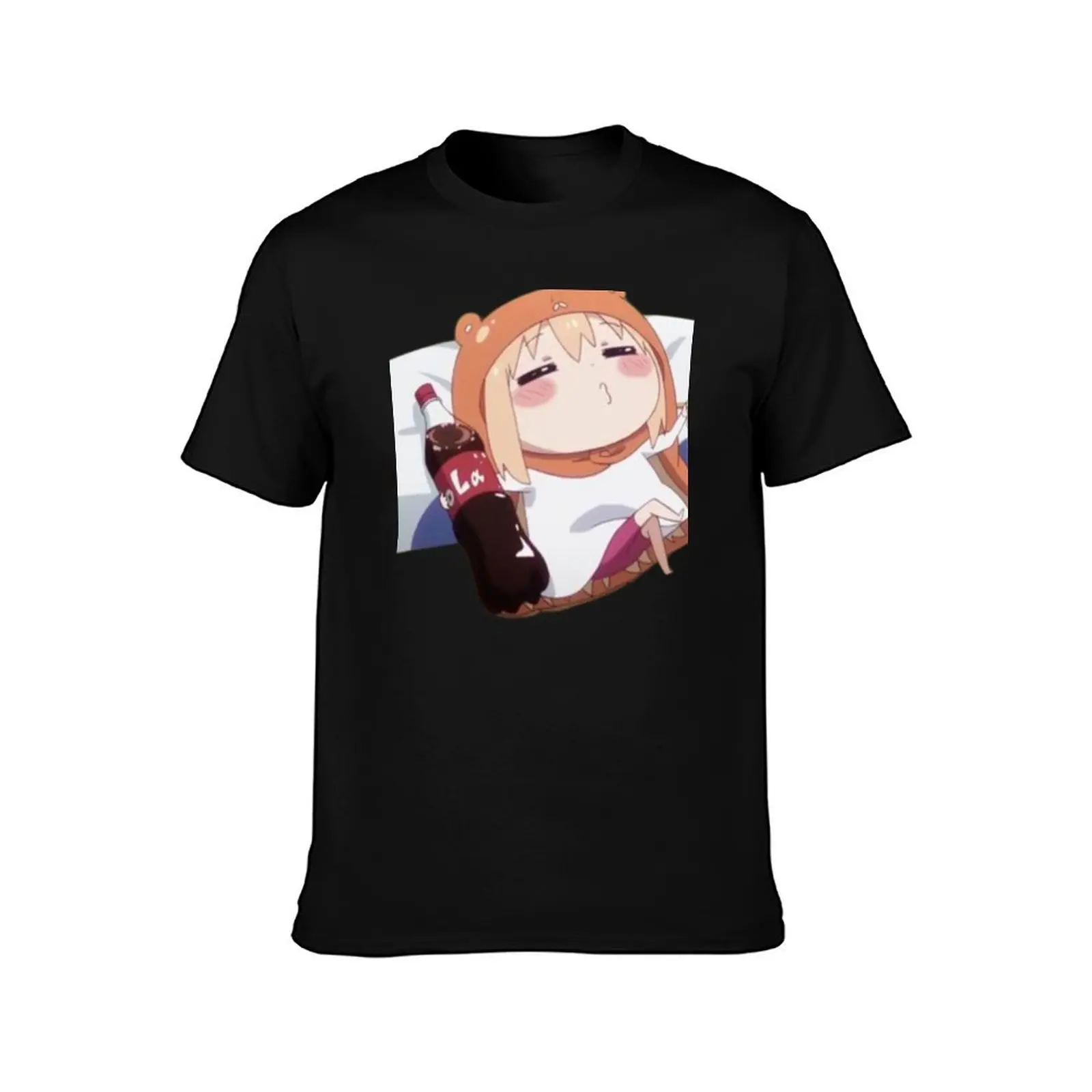 Umaru With Cat Plush Himouto Umaru-chan T-Shirt oversized anime tshirt tshirts for men