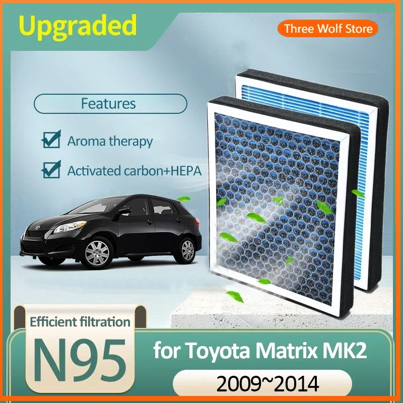 

Activated Carbon Air Filter for Toyota Matrix MK2 E140 2009 2010 2011 2012 2013 2014 87139-50100 87139-06060 Cabin Air Filter